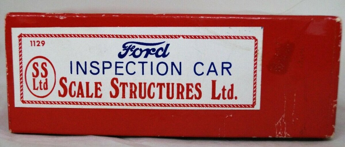 Scale Structures 1129 HO Scale Ford Inspection Car Metal Kit