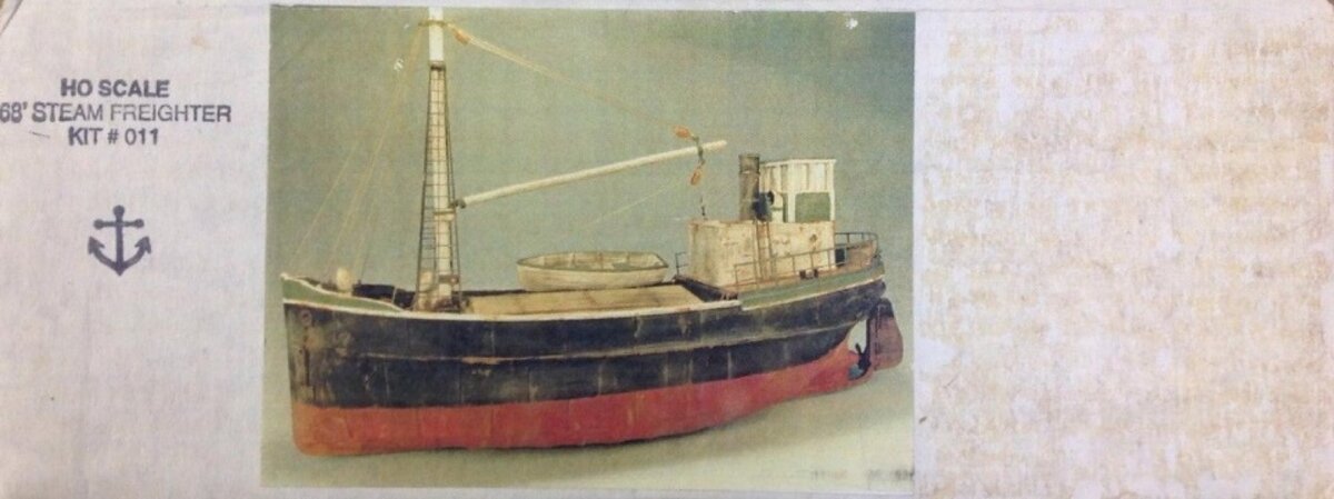 JD Innovations 011 HO Scale Ship 68' Steam Freighter Kit