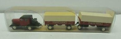Wiking 27850 HO 1:87 Hanomag Classic Truck w/2 Delivery Trailers