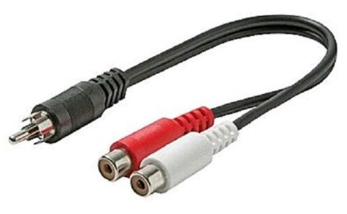 Steren 255-010 Y 2-RCA Jacks To RCA PI 6 Inch