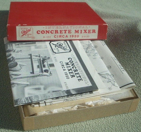 Scale Structures R-102 HO International Concrete Mixer Circa 1920 Metal Kit