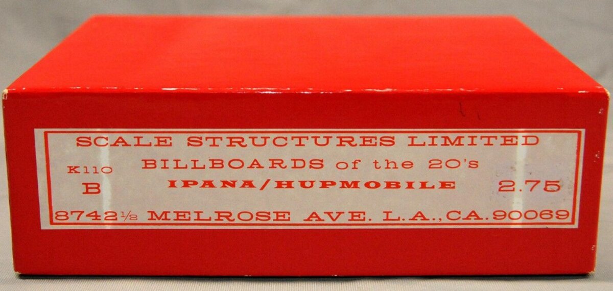 Scale Structures K110 HO Ipana/Hupmobile Billboards Of The 20s Kit