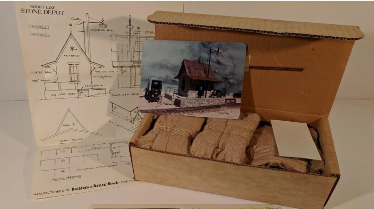 Thomas A Yorke Ent 108 HO Model Short Line Stone Depot Building Kit