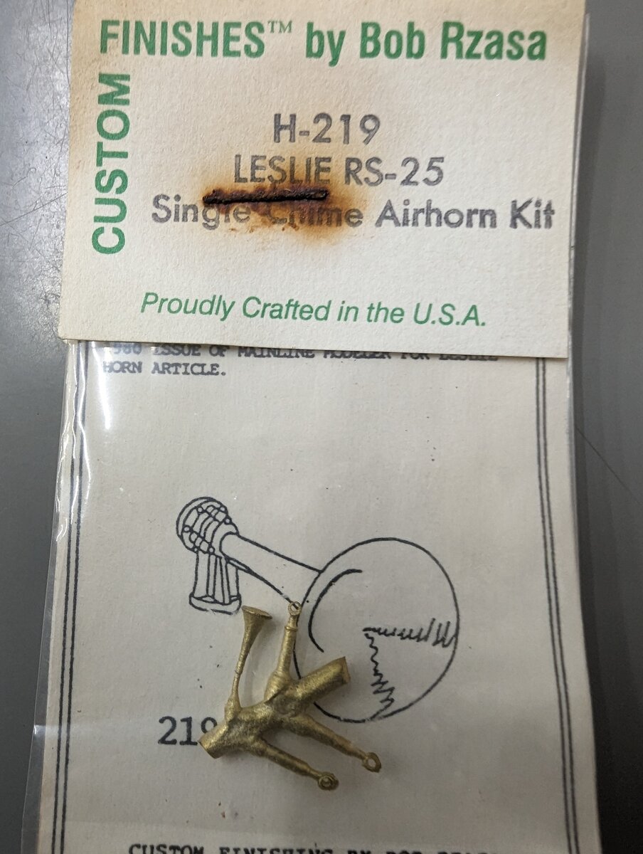 Custom Finishing 219 HO Leslie RS-25 Single Time Airhorn Kit