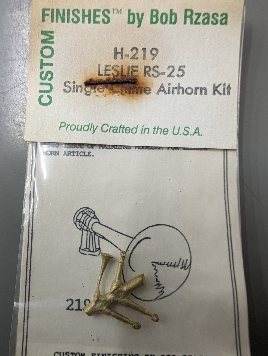 Custom Finishing 219 HO Leslie RS-25 Single Time Airhorn Kit
