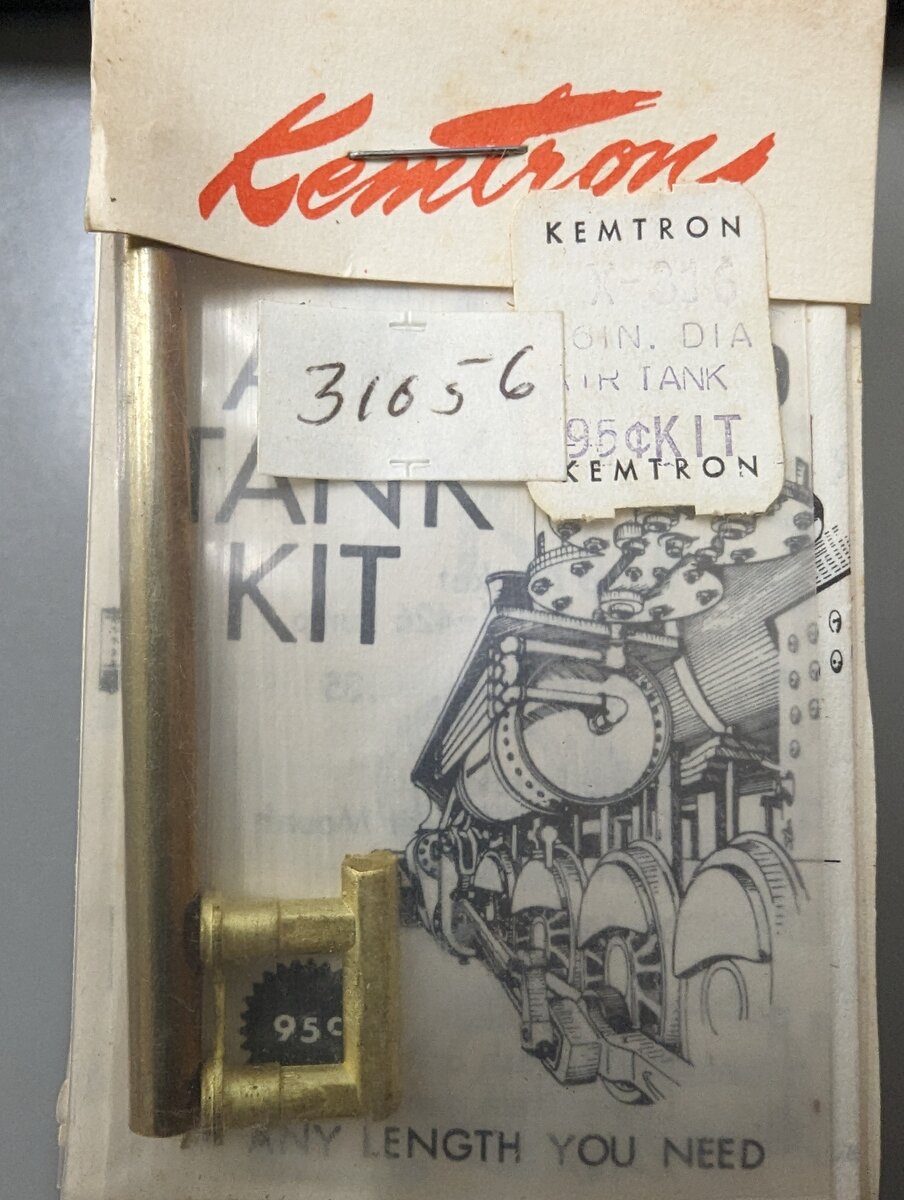 Kemtron X816 HO 16 Inch Diameter Air Tank Trainz