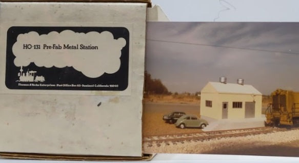 Thomas A Yorke Ent HO-131 HO Pre-Fab Metal Station Building Kit