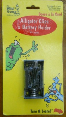 Wild Goose Company WG 16003 Alligator Clips & Battery Holders 1.5 Volt