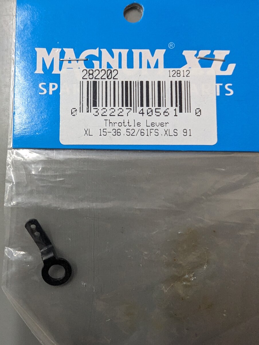 Magnum XL Parts 282202 Throttle Lever 15-36 .52/61FS.XLS 91
