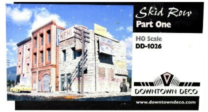 Downtown Deco DD-1026 HO Skid Row Part One Limited Edition Building Kit