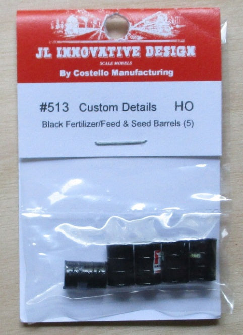 NJ International 513 HO Black Painted & Labeled Fertilizer Feed&Seed (Pack of 5)