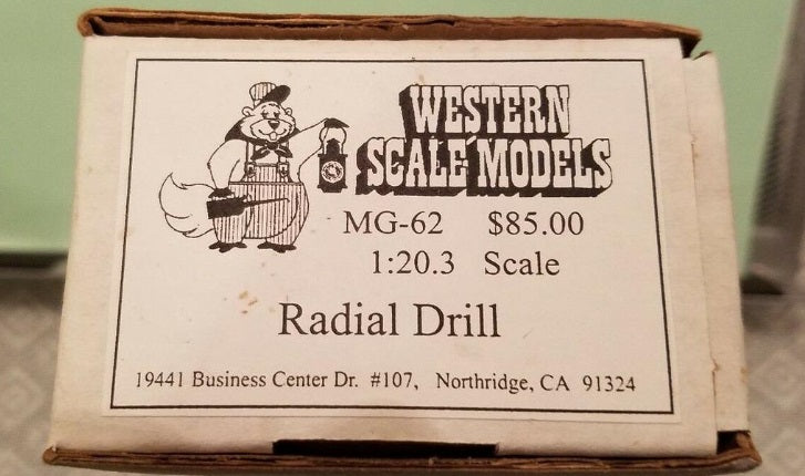 Western Scale Models MG-62 G Radial Drill Press Kit