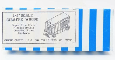 Circus Craft CW-26 1/8 Scale Giraffe Wagon Building Kit