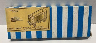 Circus Craft CW-16 HO 1/8 Scale Commissary Wagon Wood Kit