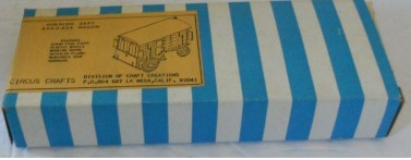 Circus Craft CW-15 HO 1/8 Scale Dinning Dept. Baggage Wagon Building Kit