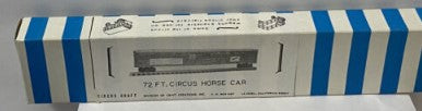 Circus Craft CW-163 HO 72 FT Circus Horse Car Building Kit