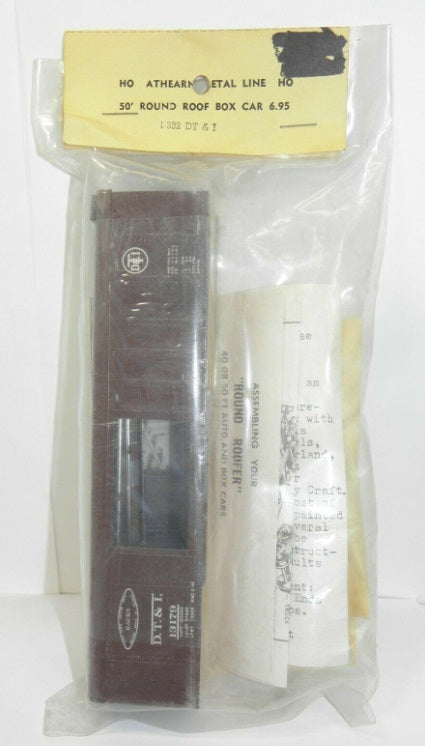 Athearn I-332 HO DT & I 50' Round Roof Box Car # 13179 Metal Line Kit