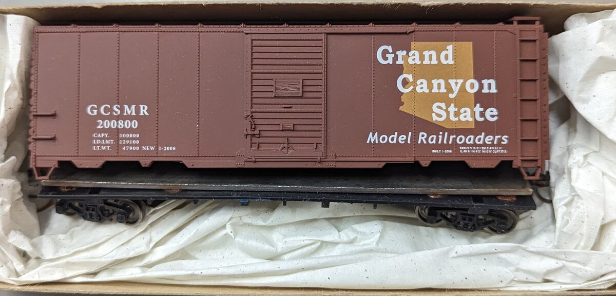 Accurail 200800 HO Grand Canyon State Model Railroaders Freight Car Kit