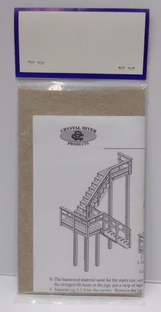 Crystal River Products 505-12 HO Stairs Double Flight Laser Wood Kit