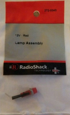 Radio Shack 272-0345 12V Red Lamp Assembly