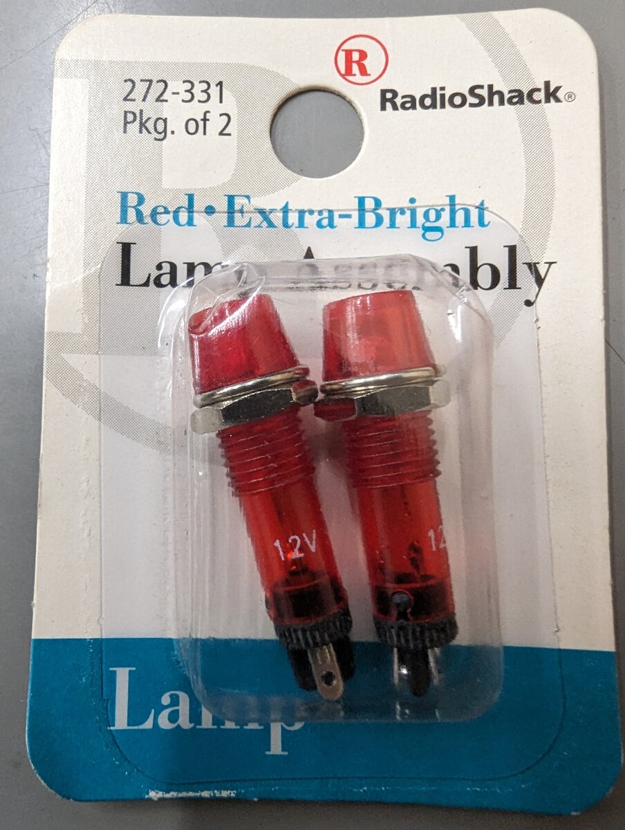 Radio Shack 272-331 Red Extra Bright Lamp Assembly