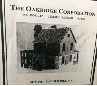Oakridge Corp 305 O Scale The Old Mill Building Kit