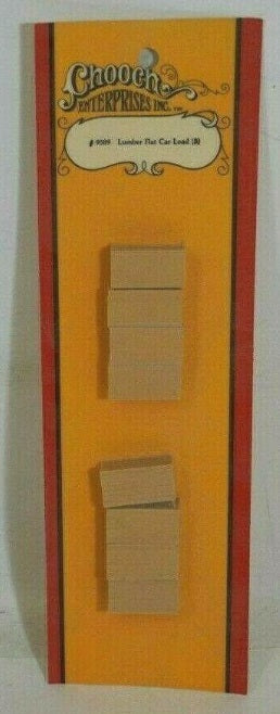 Chooch Enterprises Inc 9598 N Scale Lumber Flat Car Load (Pack of 8)