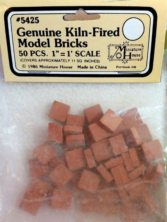 Miniature House 5425 1" = 1' Scale Floor Grout Spacers Genuine Klin Fired Bricks