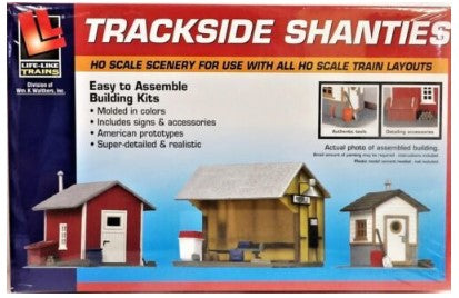 Life Like 433-1348 HO Easy to Assembly Trackside Shanties Building Kits