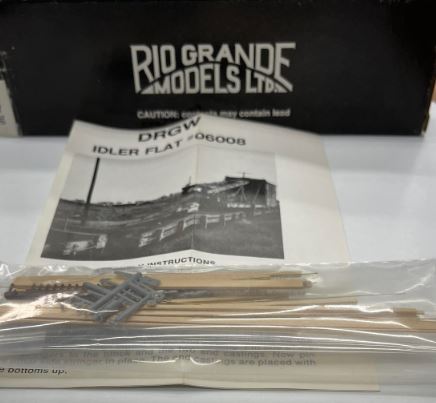 Rio Grande Models 3025-ID HOn3 Scale D & RGW Idler Flat for Pile Driver Kit