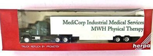Herpa HO By Promotex Medicorp Industrial Medical Service Mack Truck Sleeper