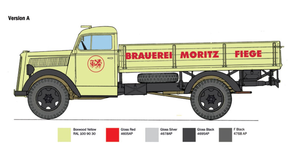 Italeri 3960 1:24 Opel Blitz Classic Truck Plastic Model Kit