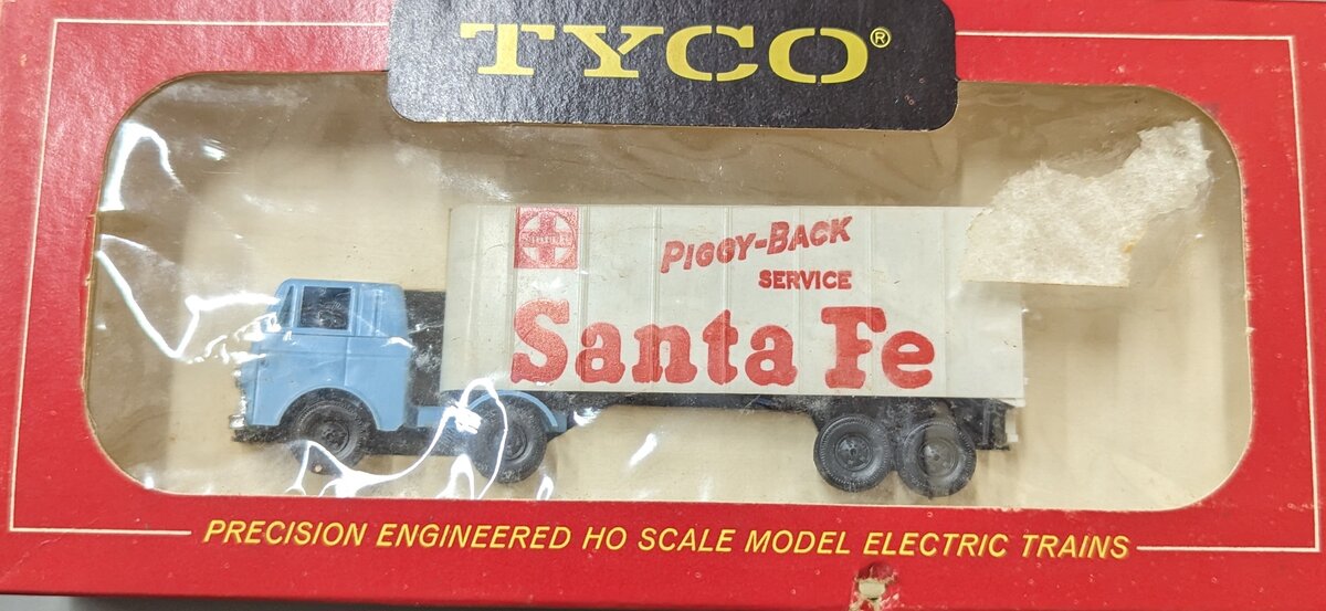 Tyco 1970 HO Kenworth Piggy-Back Santa Fe Delivery Truck