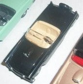 Praline 5205 HO Black Convertible Ford 1956 T-Bird
