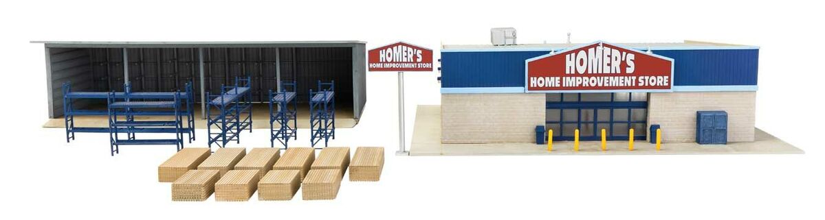 Walthers 933-4119 HO Hardware and Lumber Store Building Kit