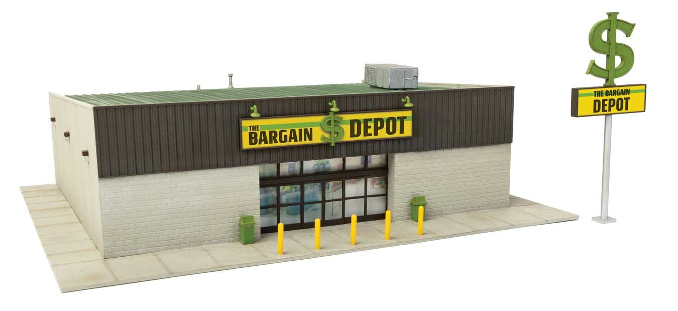 Walthers 933-4113 HO 8-9/16 x 9-15/16 x 2-7/8" The Bargain Depot Building Kit