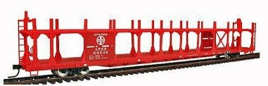 Accuready 80101 HO Santa Fe 89' Bi-Level Open Auto Rack RTR Assembled