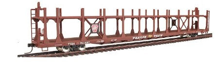 Accuready 80105 HO Pennsylvania 89'''' Bi-Level Open Auto Rack RTR Assembled