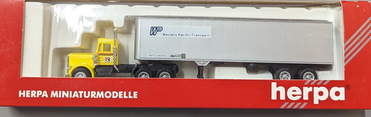 Herpa 141048 HO Western Pacific Transport Tractor Trailer #283053