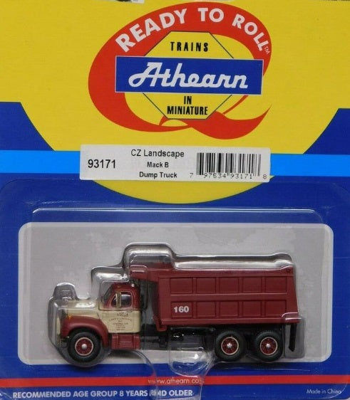 Athearn 93171 HO CZ Landscape Mack B Dump Truck # 160 Ready To Roll