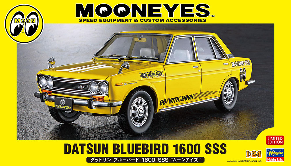 Hasegawa 20616 1:24 Mooneyes Datsun Bluebird 1600 SSS Plastic Model Kit