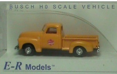 E-R Models 040-92110 HO MKT Yellow 1950 Pick Up Truck