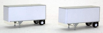 Athearn 91020 HO Undecorated Owner/Operator 28'''' Wedge Trailer