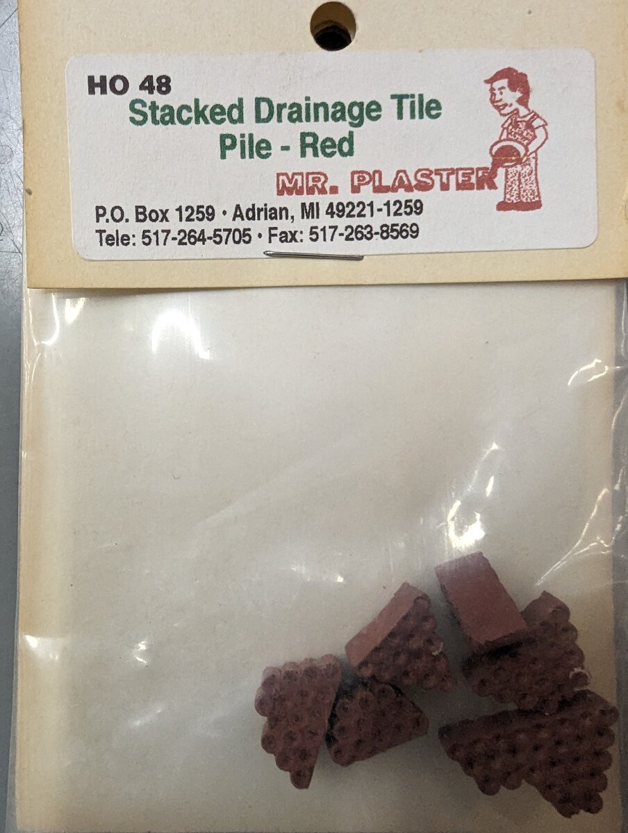 Mr. Plaster 48 HO Stacked Drainage Red Tile Pile