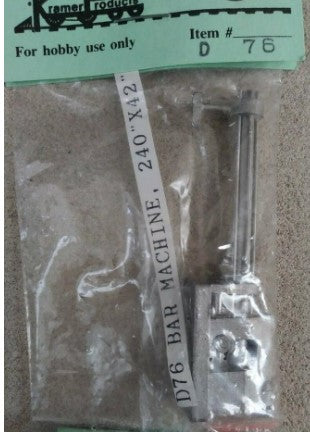 Kramer D76 HO Detailed Cast Metal Bar Machine 240x42