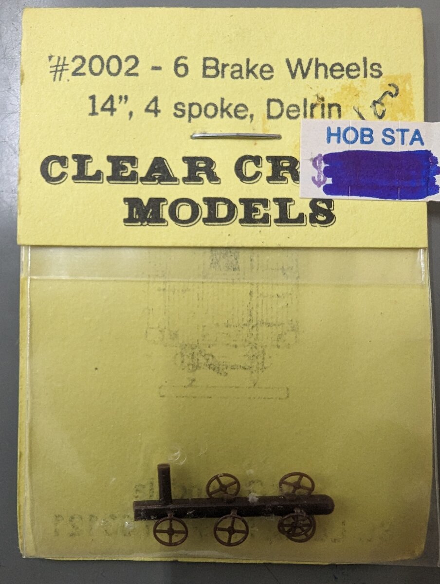 Clear Creek Models 2002 HO 6 Brake Wheels 14