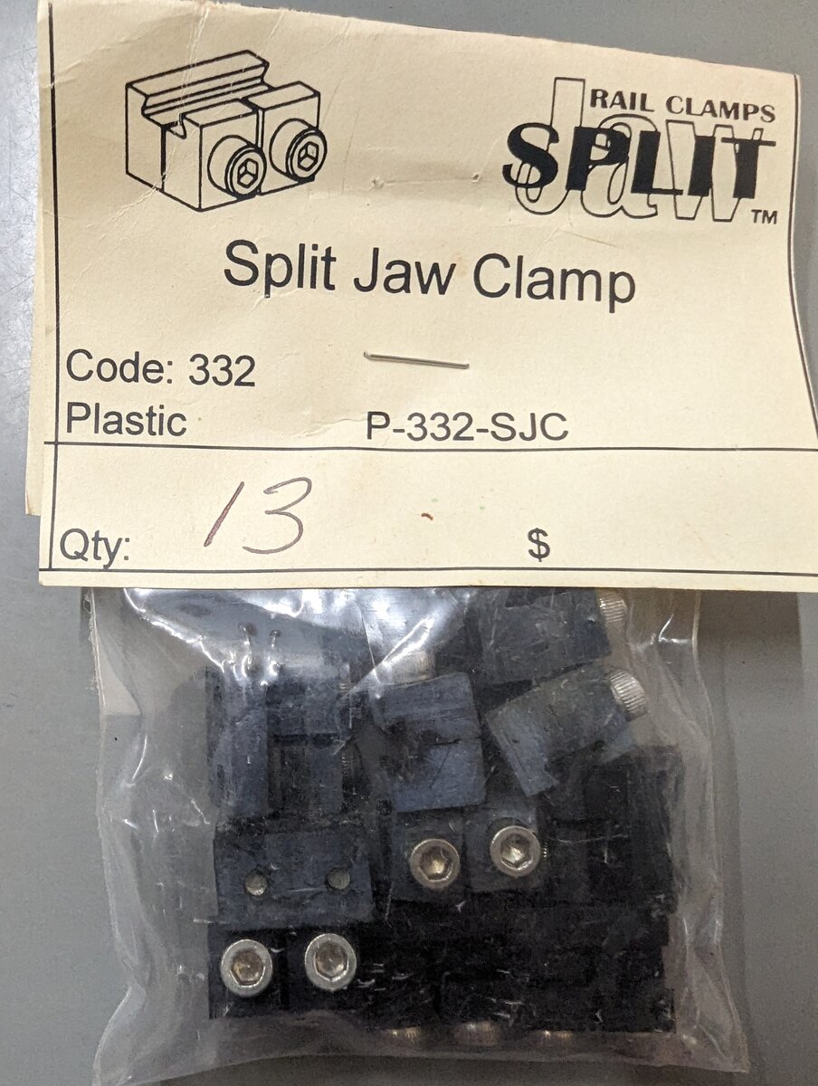 Split Jaw P-332-SJC Rail Split Jaw Clamps (13 Pieces)