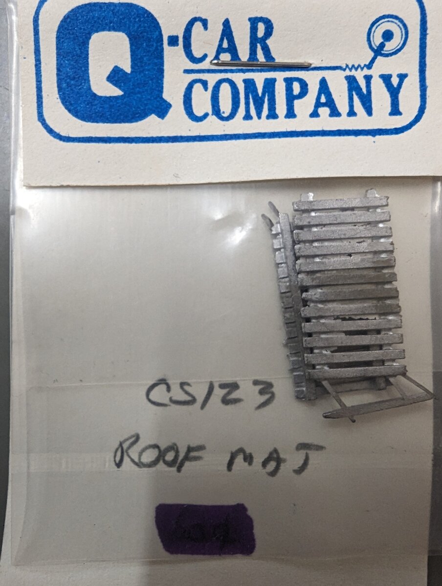 Q-Car Company CS123 HO Steel Roof Mats