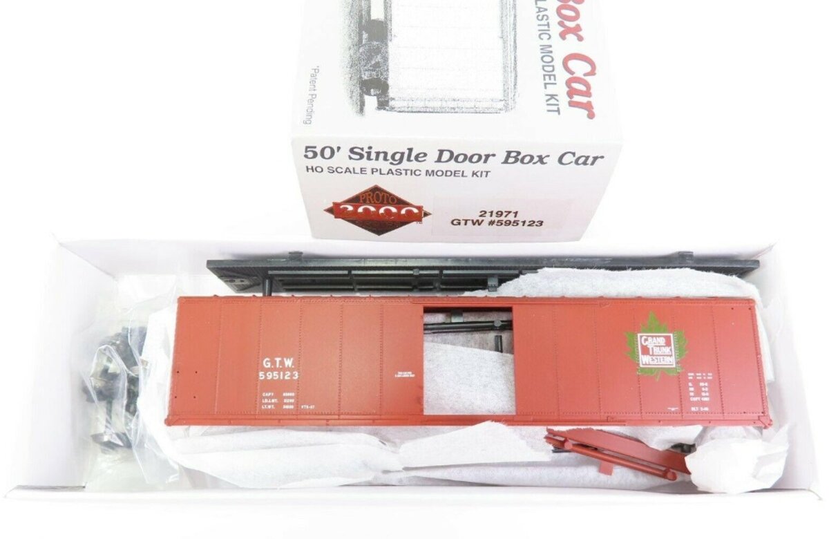 Proto 2000 21971 HO GTW 50' Single Door Box Car # 595123 Kit