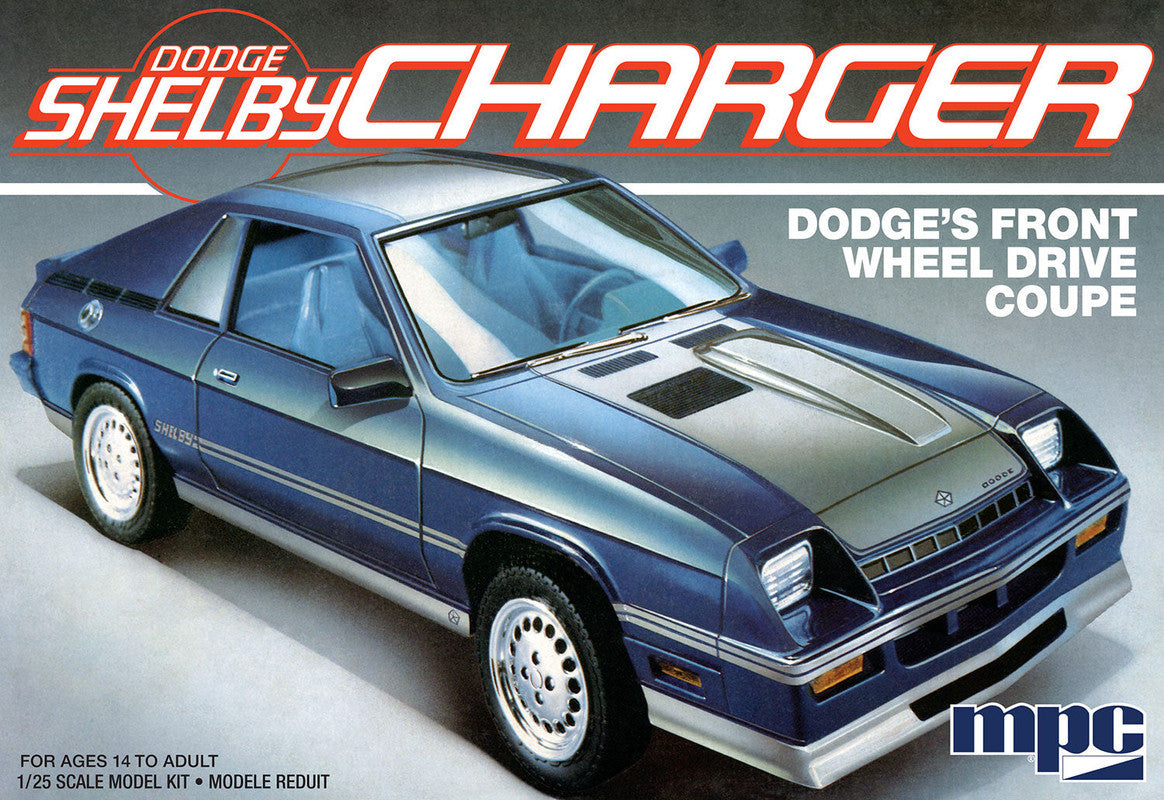 MPC 987 1:25 1986 Dodge Shelby Charger Plastic Model Kit